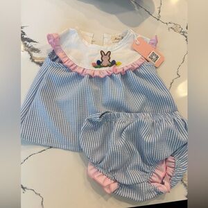 Marie Nicole Baby Girl Easter Smocked Set
